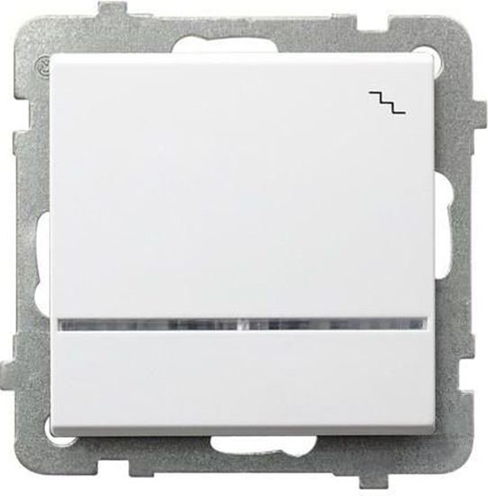 Изображение Ospel cznik schodowy Sonata pojedynczy 16AX IP20 z podwietleniem biay (P-3RS/m/00)