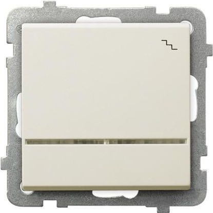 Picture of Ospel cznik schodowy Sonata pojedynczy 16AX IP20 z podwietleniem ecru (P-3RS/m/27)