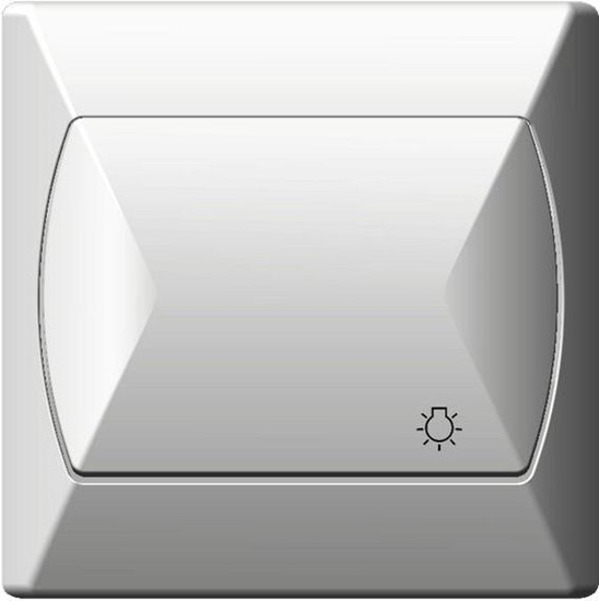 Изображение Ospel cznik wiato pojedynczy zwierny biay (P-5A/00)