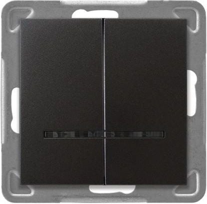 Picture of Ospel cznik wiecznikowy Impresja podwójny z podwietleniem antracyt (P-2YS/m/50)