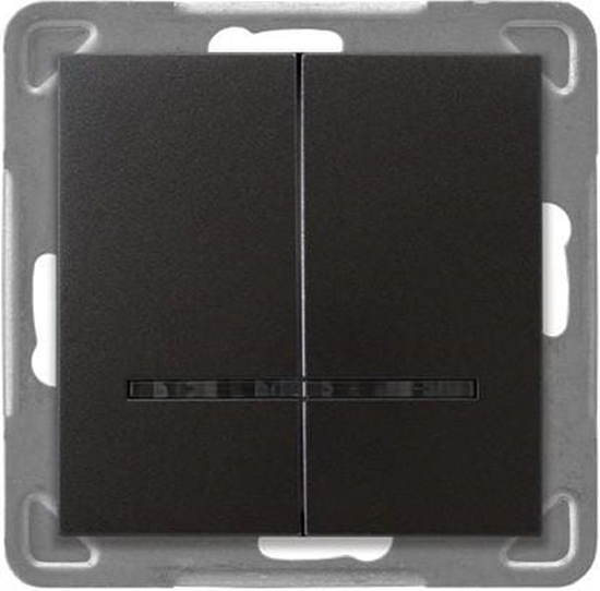 Picture of Ospel cznik wiecznikowy Impresja podwójny z podwietleniem antracyt (P-2YS/m/50)