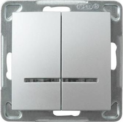 Picture of Ospel cznik wiecznikowy Impresja z podwietleniem srebrny (P-2YS/m/18)