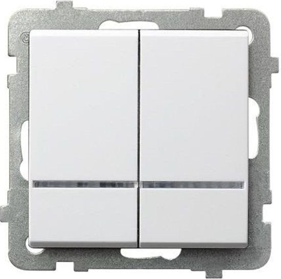 Picture of Ospel cznik wiecznikowy Sonata 16AX IP20 z podwietleniem biay (P-2RS/m/00)