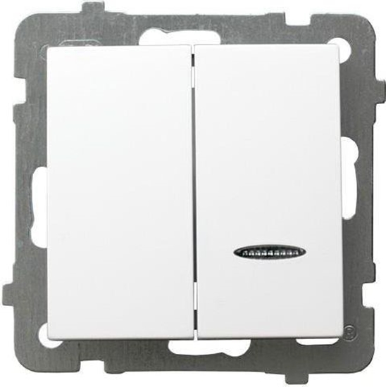 Picture of Ospel cznik wiecznikowy z podwietleniem biay (P-2GS/m/00)