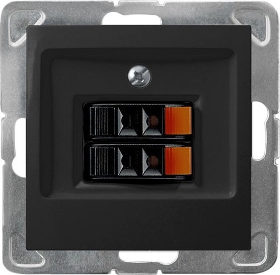 Picture of Ospel IMPRESJA Gniazdo gonikowe podwójne czarny metalik GG-2Y/m/33