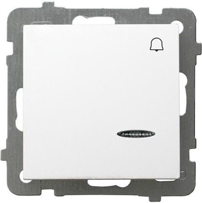 Attēls no Ospel Przycisk dzwonek AS z podwietleniem biay (P-6GS/m/00)