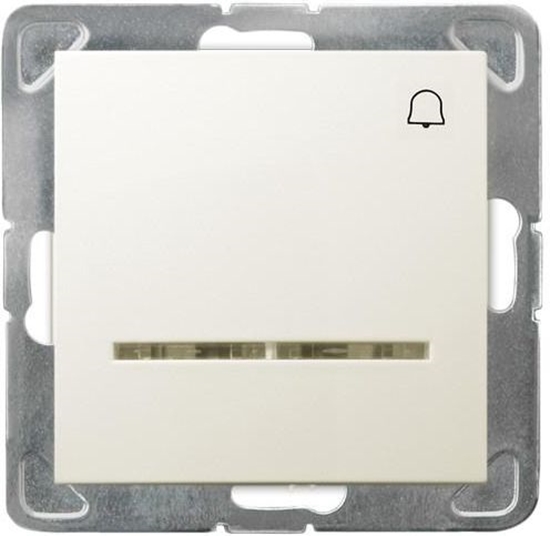 Picture of Ospel Przycisk dzwonek Impresja z podwietleni ecru (P-6YS/m/27)