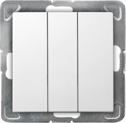 Attēls no Ospel Przycisk Ospel Impresja P-24Y/m/00 podtynkowy zwierny potrójny 10AX 250V IP20 biay