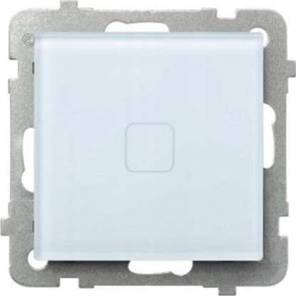 Attēls no Ospel Przycisk pojedynczy dotykowy Ospel Sonata Touch PD-21RS/M/31 z podwietleniem 10AX 230V biae szko