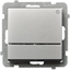 Attēls no Ospel Przycisk wiato Sonata 10AX IP20 z podwietleniem srebro mat (P-5RS/m/38)