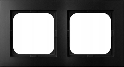 Picture of Ospel Ramka podwójna Ospel As R-2G/33 czarny metalik