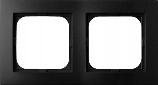 Picture of Ospel Ramka podwójna Ospel As R-2G/33 czarny metalik