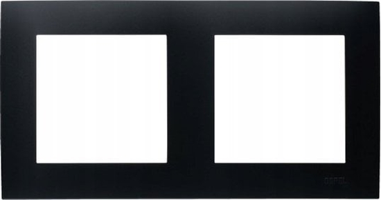 Picture of Ospel Ramka podwójna Ospel Szafir R-2Z/33 czarny metalik