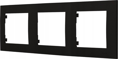 Изображение Ospel Ramka potrójna Ospel Szafir R-3Z/33 czarny metalik
