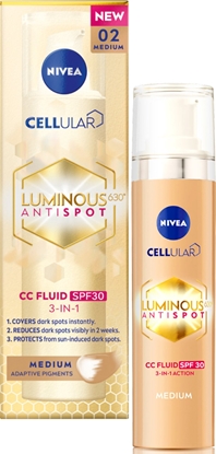 Picture of Osram NIVEA LUMINOUS PRZECIW PRZEBARWIENIOM KREM CC SPF 30, ODCIE 02/MEDIUM,40ml