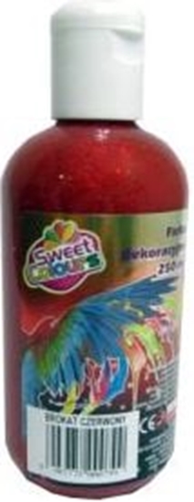 Picture of Otocki Farba dekoracyjna brokatowa 250 ml czerwona