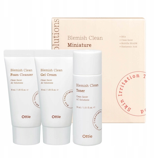 Picture of OTTIE_SET Blemish Clean zestaw do pielgnacji cery trdzikowej 3x30ml