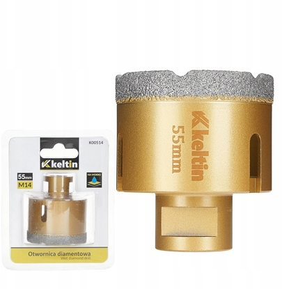 Attēls no Otwornica diamentowa do gresu 55mm M14 (50)