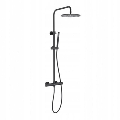 Attēls no Overhead thermostatic shower system Blue Water Boston matte black BOS-ZKPN.400