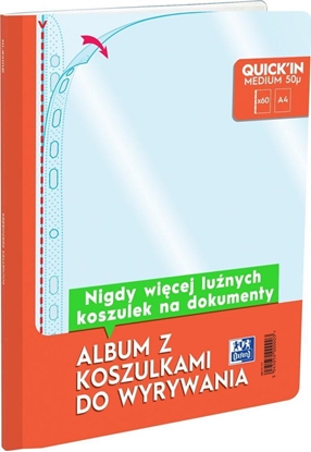 Изображение Oxford Album OXFORD z koszulkami krystalicznymi do wyrywania A4 60k 50mic krystaliczny 400136890
