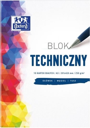 Изображение Oxford Blok techniczny A3 10k biay