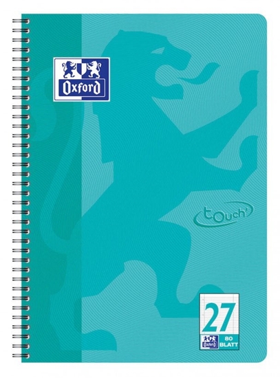 Изображение Oxford Collegeblock A4+ L.27 aqua 80 Blatt