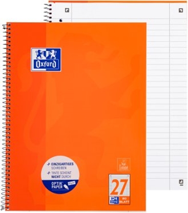 Изображение Oxford Collegeblock A4+220x295mm 80 Bl. Liniert Rand L+R