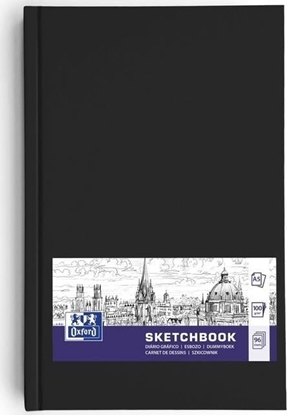 Изображение Oxford Szkicownik SKETCHBOOK szyty A5 96k 100g czarny 400152622 OXFORD