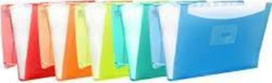 Изображение Oxford Teczka harmonijkowa Urban A4+ 12 przegródek przejrzysty mix 400147018 OXFORD