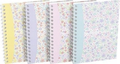 Attēls no Oxford Zeszyt A6/50K kratka Floral (10szt) OXFORD
