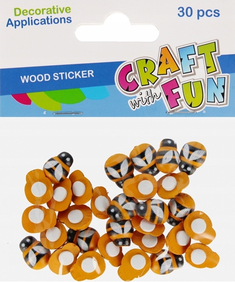 Picture of OZDOBA DEK DREW PSZCZOL 15MM 30SZT SPRZ CF12/288