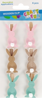 Attēls no OZDOBA DEK DREW SPINACZ KROLIK 6SZT POMP CF12/14