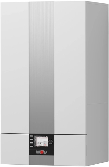 Изображение Pakiet - kocio 1-fun.kondens CGB-2-20 + Regulator AM + BM-2 + Podstawa cienna pod BM-2 + Zasobnik CSW-120 + Zestaw przyczeniowy natynkowy + Zespó podczeniowy kocio CGB-2 (natynk.)