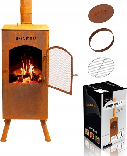 Изображение Palenisko ogrodowe Rojaplast BONFEU KOMINEK OGRODOWY BONCARRÉ RDZAWY