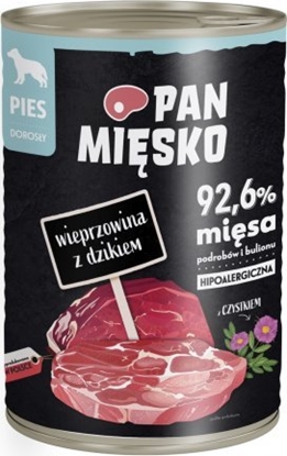 Picture of Pan Misko Karma mokra dla psa Wieprzowina z dzikiem  (dorosy) 400g