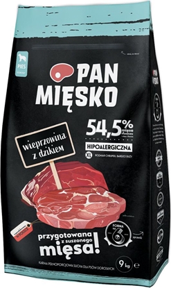 Picture of Pan Misko Karma sucha dla psa Wieprzowina z dzikiem (dorosy) chrupki XL 9kg