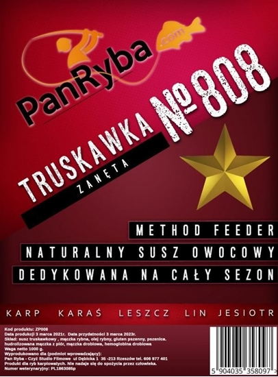 Picture of Pan Ryba Zanta Method Feeder 808 Truskawka Pan Ryba