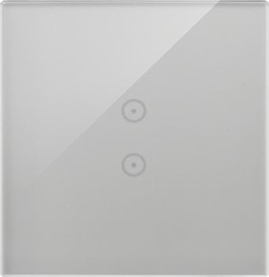 Picture of Panel dotykowy Kontakt-Simon 54 Touch DSTR13/71 jeden modu dwa pola dotykowe pionowe srebrna mga