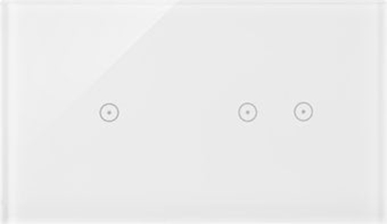 Изображение Panel dotykowy Kontakt-Simon 54 Touch DSTR212/70 dwa moduy jedno pole dotykowe dwa pola dotykowe poziome biaa pera