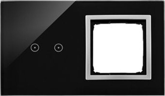 Picture of Panel dotykowy Kontakt-Simon 54 Touch DSTR220/74 dwa moduy dwa pola dotykowe poziome otwór na osprzt ksiycowa lawa