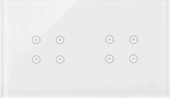 Picture of Panel dotykowy Kontakt-Simon 54 Touch DSTR244/70 dwa moduy cztery pola dotykowe cztery pola dotykowe biaa pera