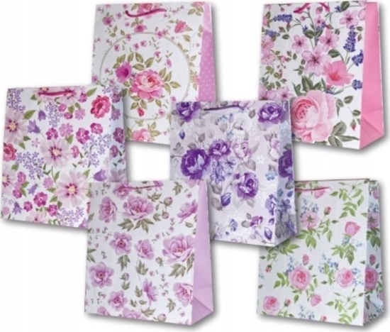 Picture of Panorama Torebka ozdobna laminowana PL-6 ¶rednia 69 kwiatki