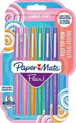 Picture of Paper Mate PAPER MATE Faserschreiber Flair 6er Candy Pop M 0.7 mm Blister