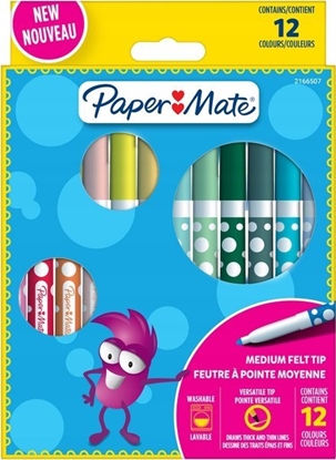 Picture of Paper Mate PAPER MATE Filzstifte Kids Colouring Bunt 12er M Blister