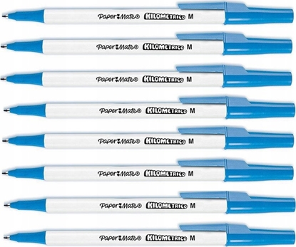 Picture of Paper Mate PAPER MATE Kugelschreiber Kilometrico Reycled M Blau 8er Blister