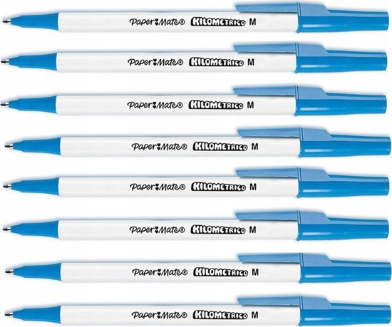 Picture of Paper Mate PAPER MATE Kugelschreiber Kilometrico Reycled M Blau 8er Blister