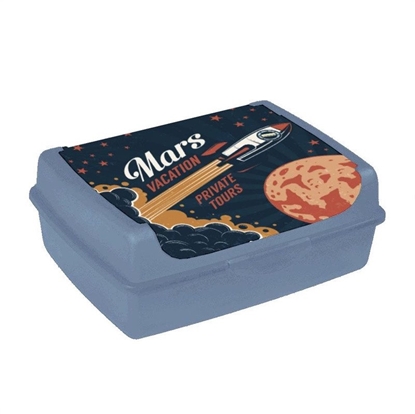 Изображение Partikas uzglabasanas trauks click-box midi 1L Carla "Space tour" 17x13x7cm zils 4052396081480