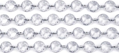 Изображение Party Deco Girlanda krysztaowa bezbarwna, dugo 1 m. uniwersalny