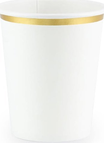 Picture of PartyDeco Kubeczki, biay, 260 ml one size