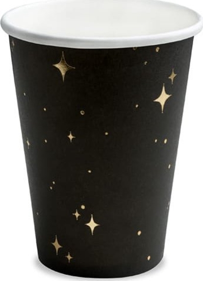 Picture of PartyDeco Kubeczki, czarny, 260 ml one size